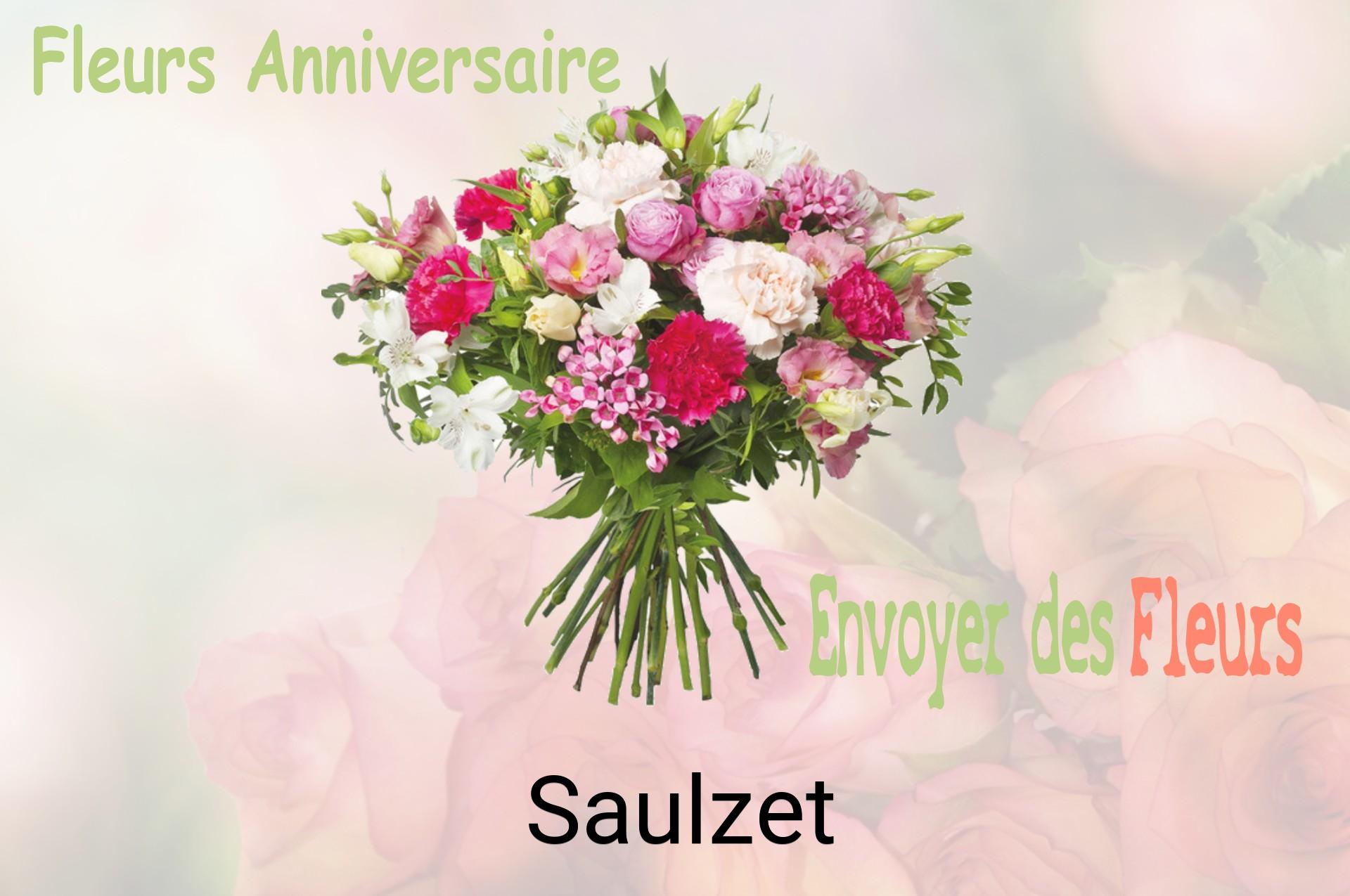 Bouquet de fleurs d’anniversaire livré à Saulzet